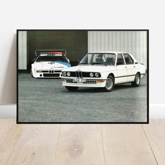 1980 BMW M1 Supercar M535i - Retro Car Prints