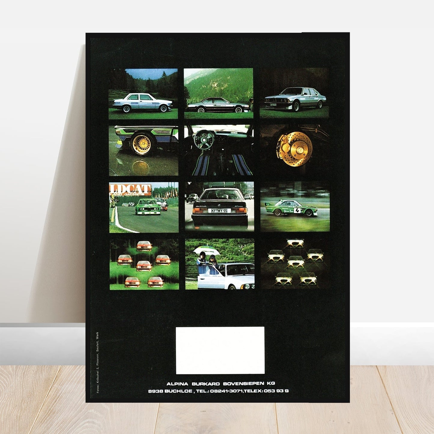 1982 BMW Alpina Collage - Retro Car Prints