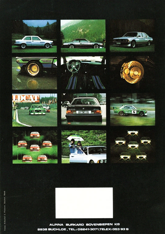 1982 BMW Alpina Collage