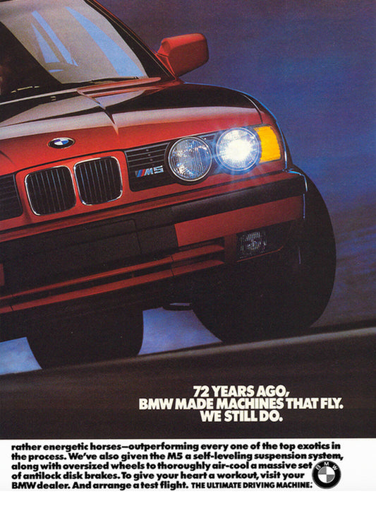 BMW E34 M5 72 Years Ago