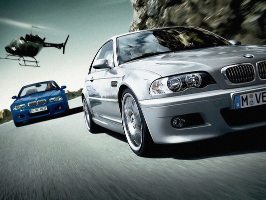 BMW E46 M3 Helicopter Chase