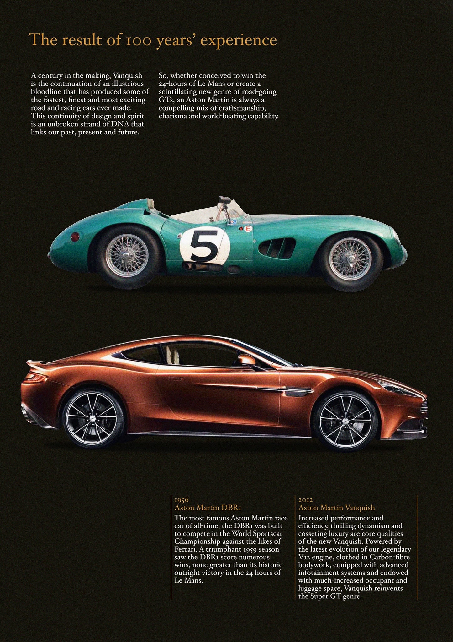 Aston Martin Vanquish vs DBR1