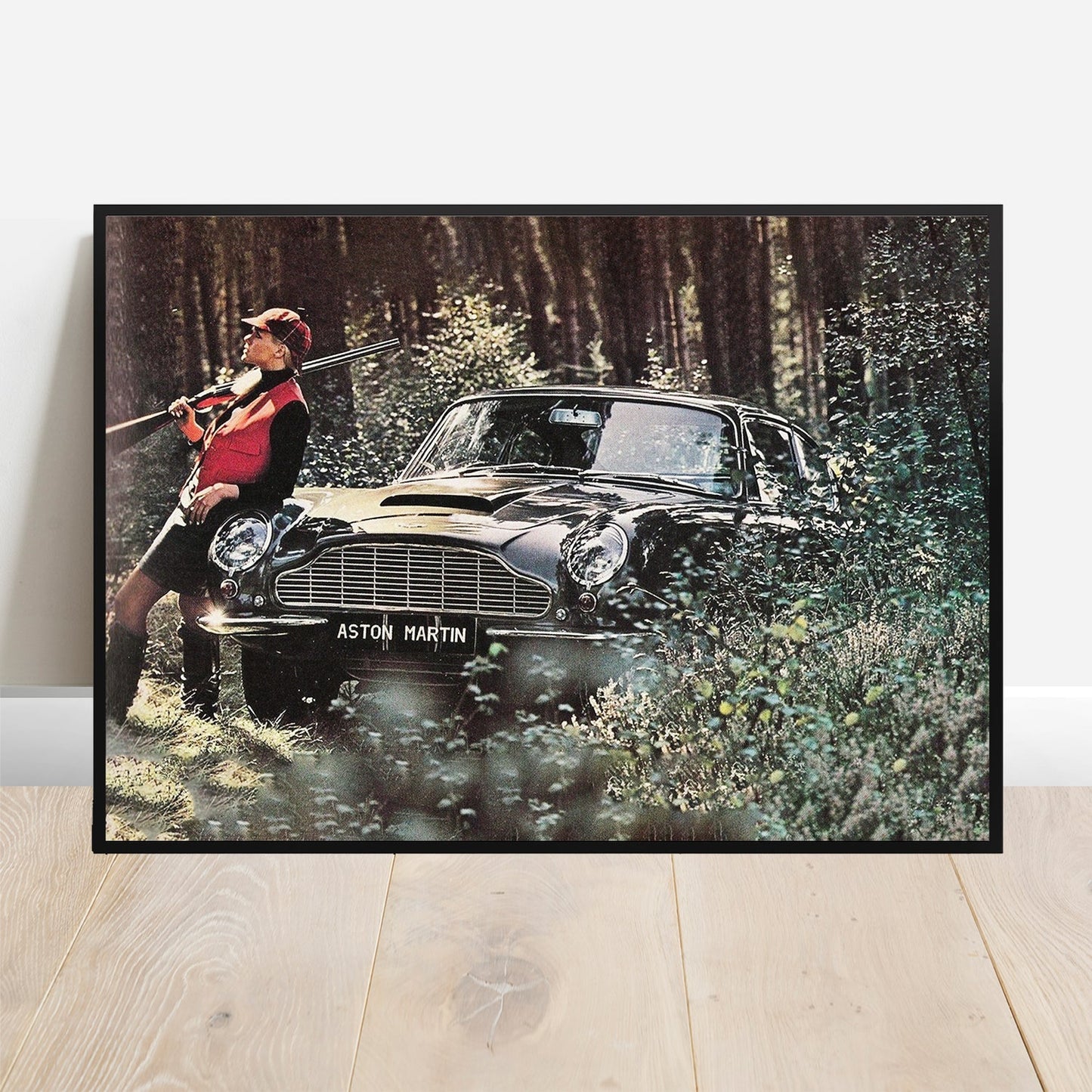 Aston Martin DB6 Hunting - Retro Car Prints