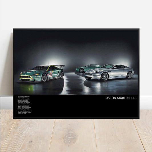 Aston Martin DBS Racing - Retro Car Prints