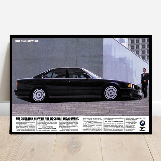 BMW E34 M5 Business - Retro Car Prints