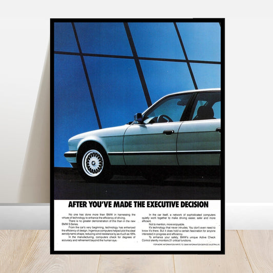 BMW E34 M5 Executive Decision - Retro Car Prints