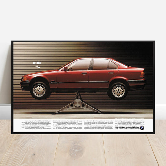 BMW E36 50/50 Balance - Retro Car Prints