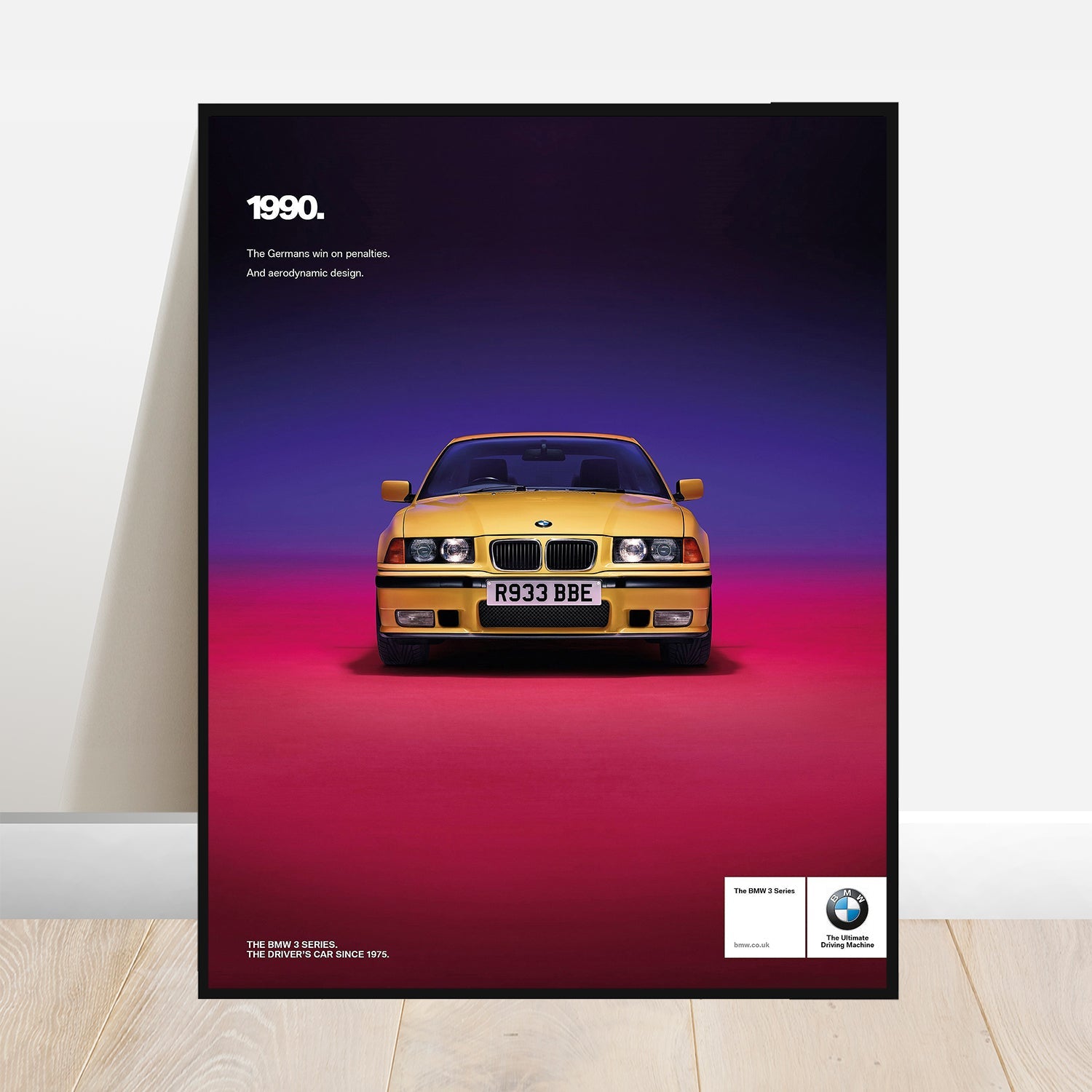 BMW E36 M3 1990 Aerodynamic - Retro Car Prints