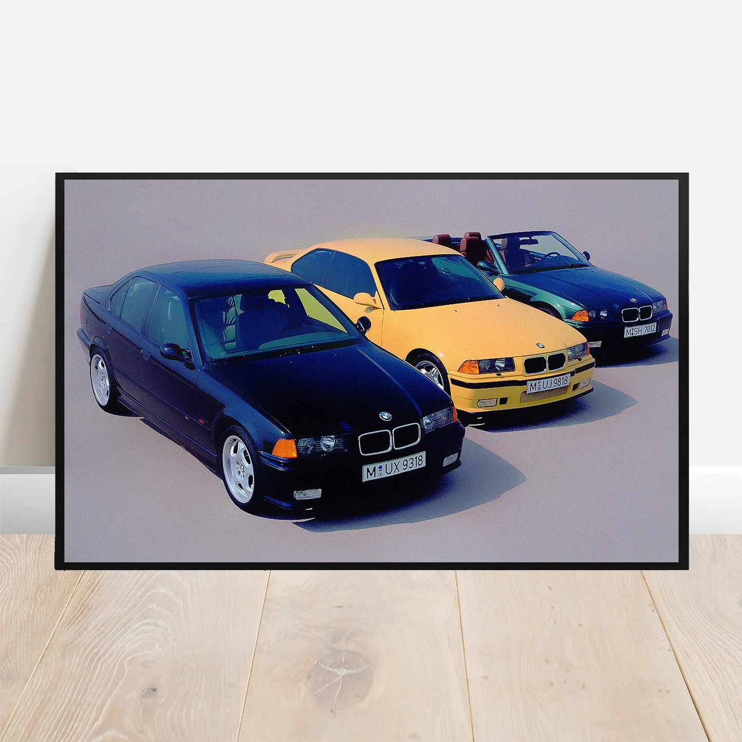 BMW E36 M3 Lineup - Retro Car Prints