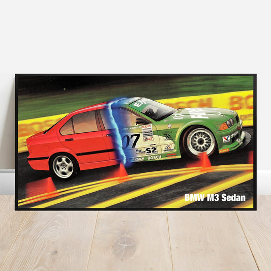 BMW E36 M3 Street Legal - Retro Car Prints