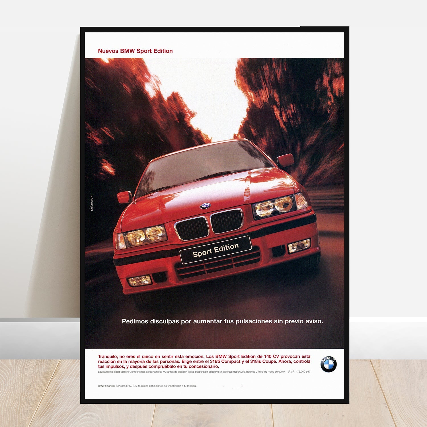 BMW E36 Sport Edition - Retro Car Prints