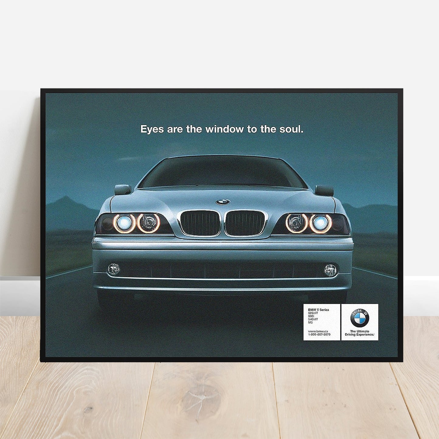 BMW E39 Eyes Are The Window - Retro Car Prints