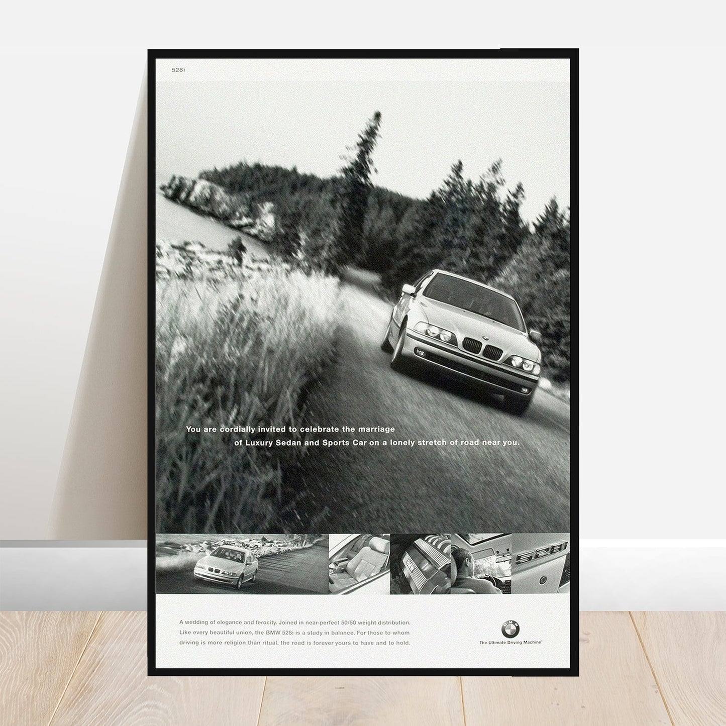 BMW E39 Marriage - Retro Car Prints