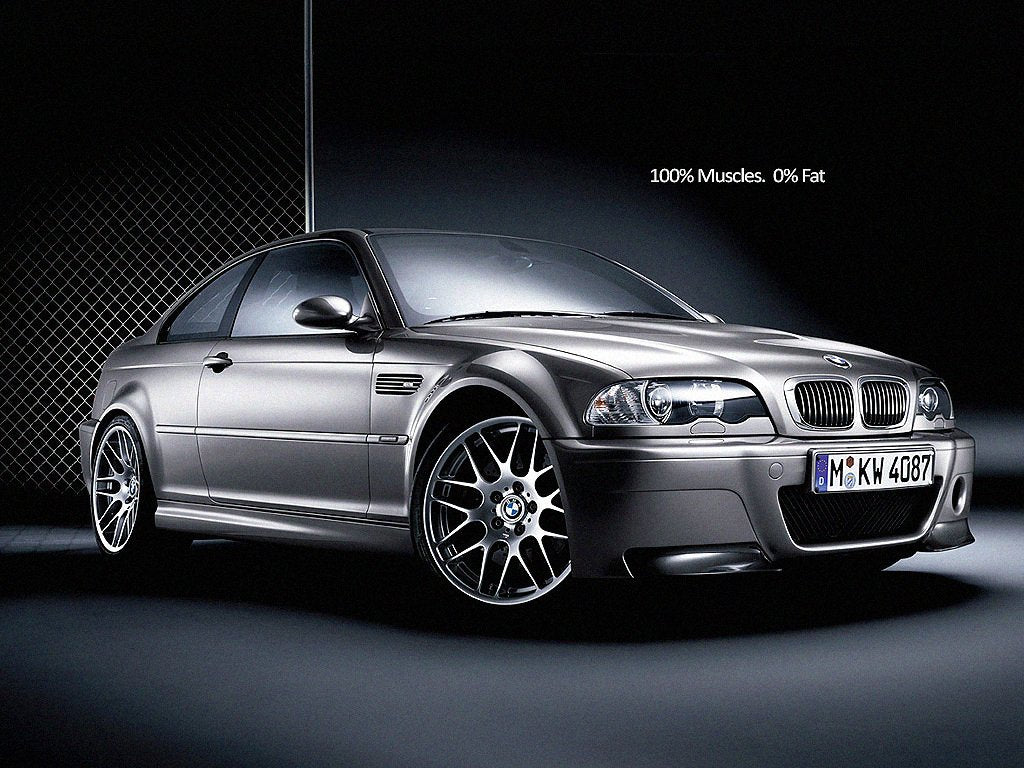 BMW E46 100% Muscle - Retro Car Prints