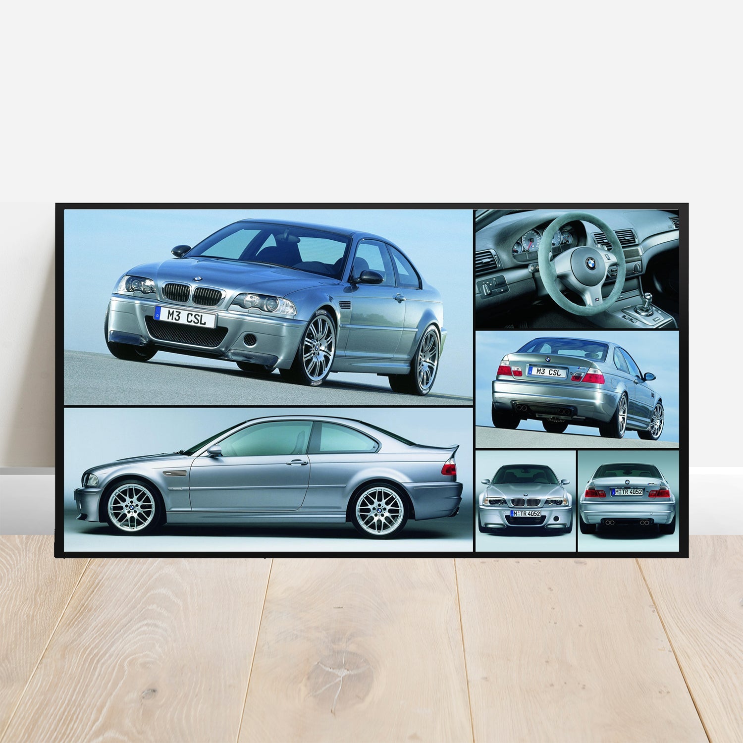 BMW E46 CSL - Retro Car Prints