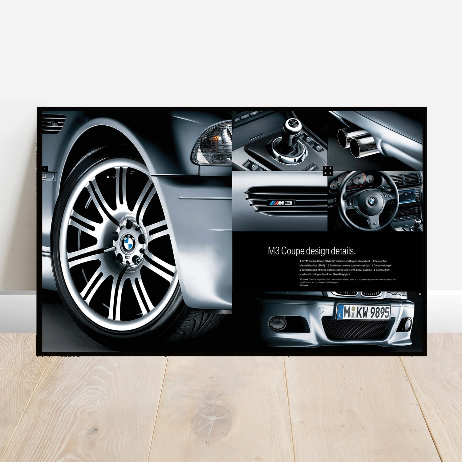 BMW E46 Design Details - Retro Car Prints