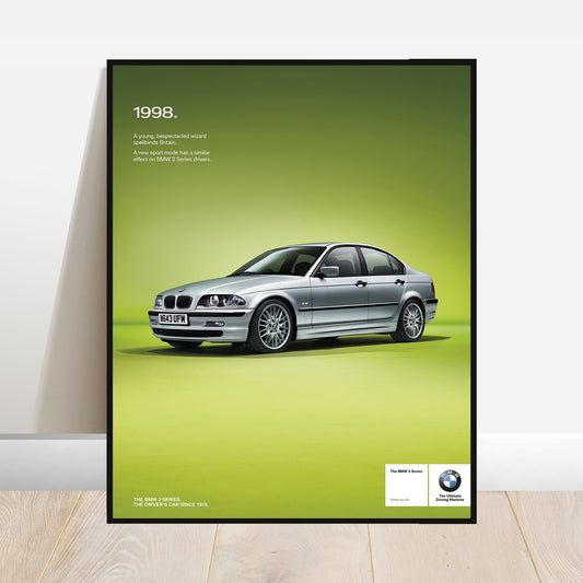 BMW E46 Harry Potter - Retro Car Prints