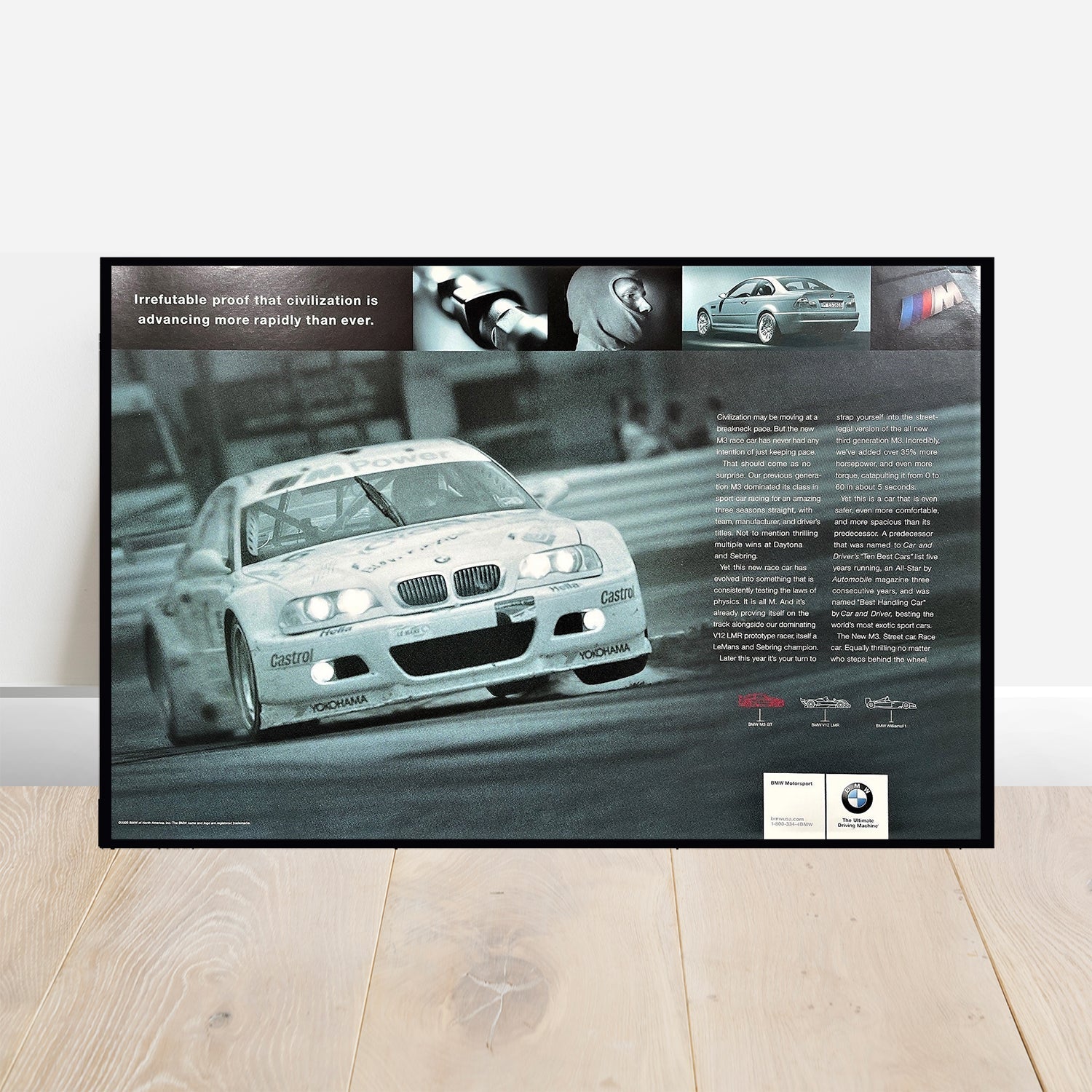 BMW E46 M3 Motorsport - Retro Car Prints