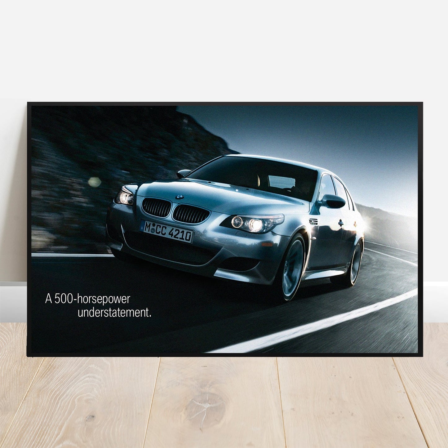 BMW E60 M5 Horsepower - Retro Car Prints