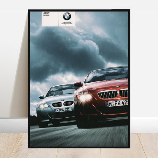 BMW E60 M5 Press Release - Retro Car Prints