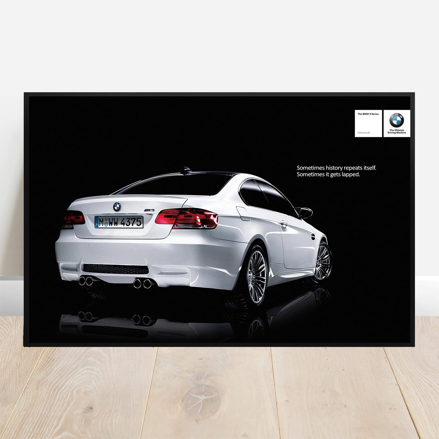 BMW E92 M3 History Repeats Itself - Retro Car Prints