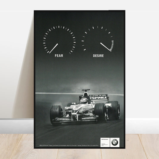 BMW F1 Fear & Desire - Retro Car Prints