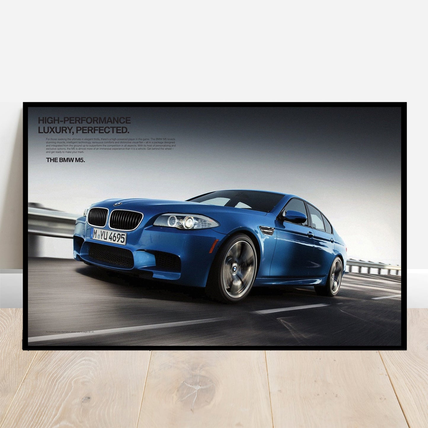 BMW F10 M5 Luxury Perfected - Retro Car Prints