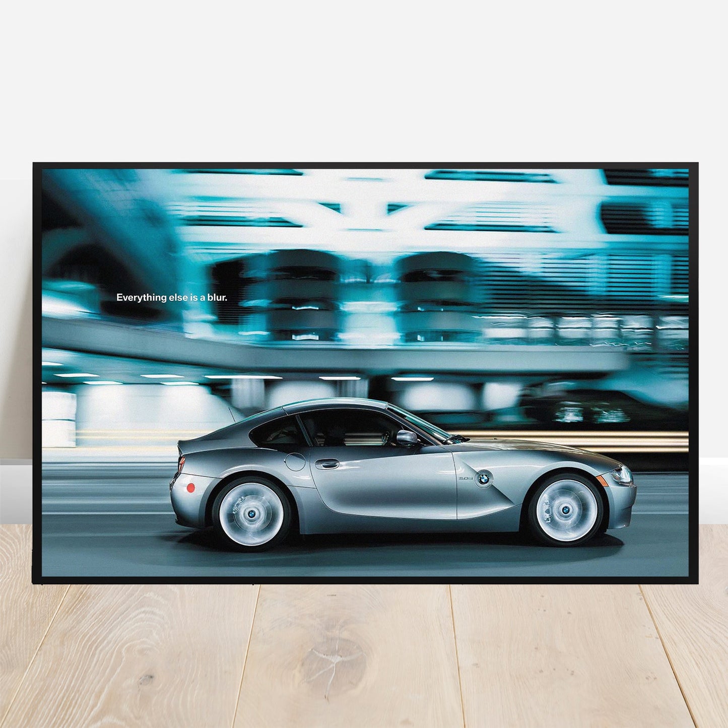 BMW Z4 Coupe Blur - Retro Car Prints