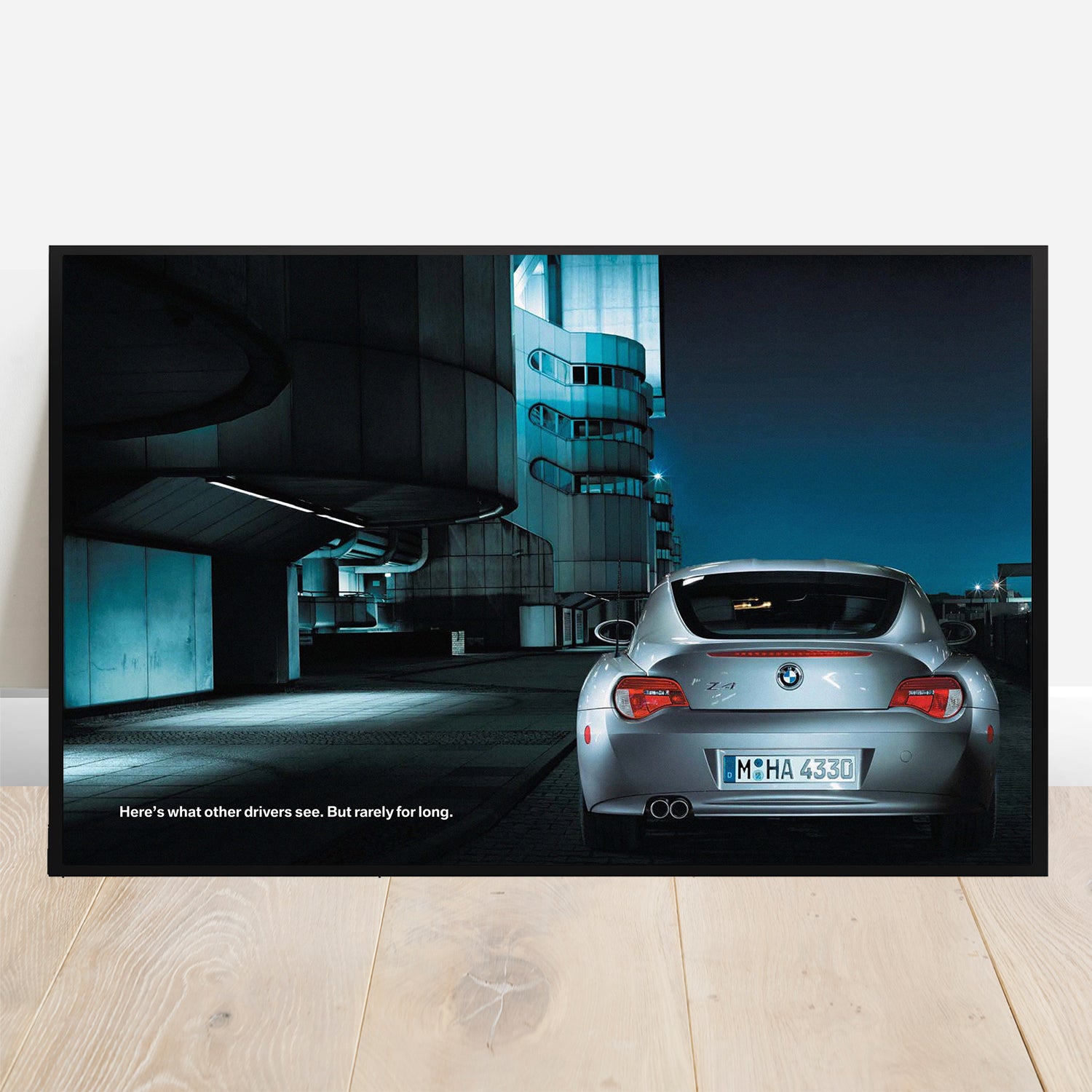 BMW Z4 Coupe What Other Drivers See - Retro Car Prints