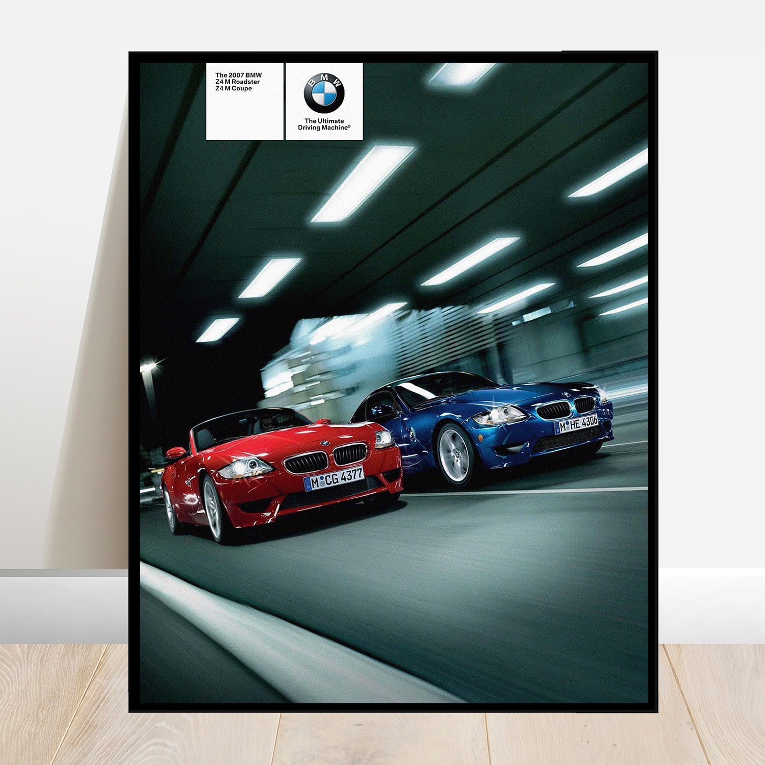 BMW Z4 Roadster vs Coupe - Retro Car Prints